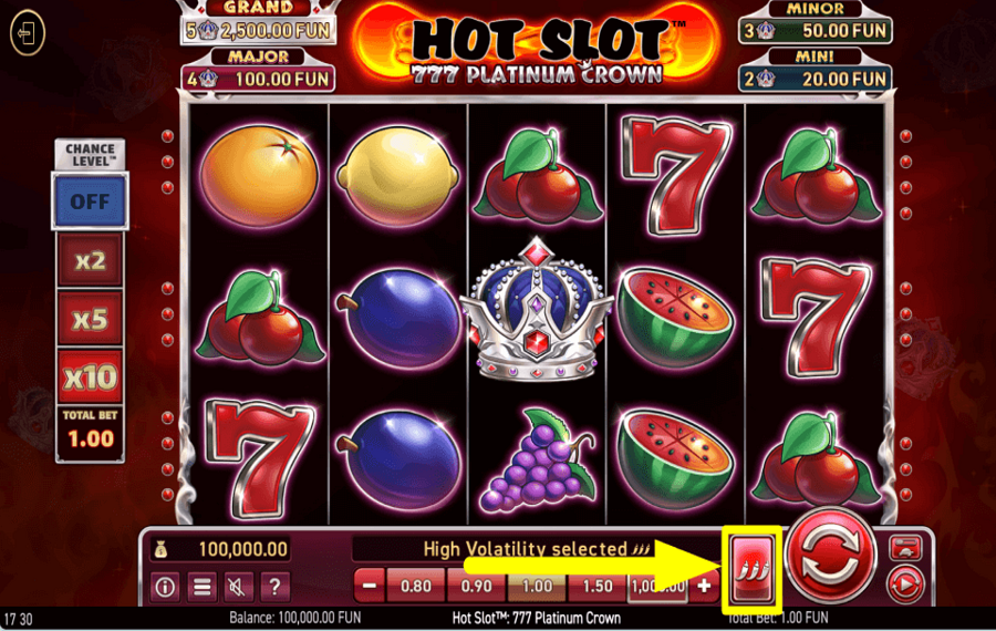 Hot Slot 777 Platinum Crown CONTRÔLEZ LA VOLATILITÉ.
