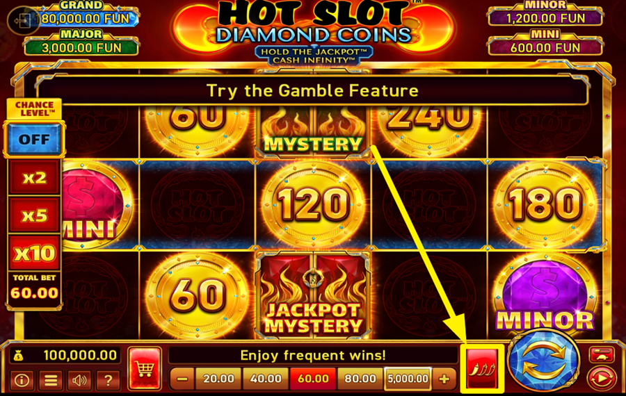 Hot Slot Diamond Coins Hold The Jackpot Cash Infinity НАСТРОЙТЕ УРОВЕНЬ ВОЛАТИЛЬНОСТИ.