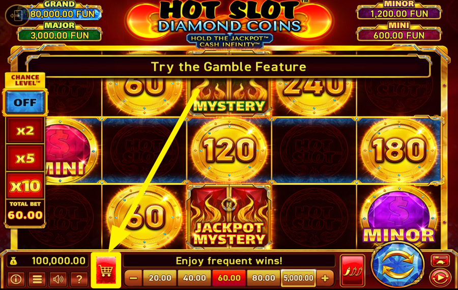 Hot Slot Diamond Coins Hold The Jackpot Cash Infinity ПРИОБРЕТИТЕ БОНУСНУЮ ИГРУ.