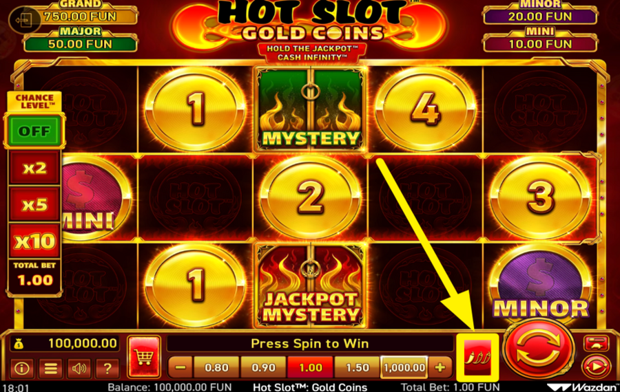 Hot Slot Gold Coins DÉFINIR LE NIVEAU DE VOLATILITÉ.
