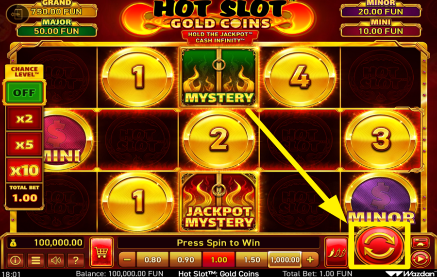 Hot Slot Gold Coins ENTREZ DANS L'ACTION !