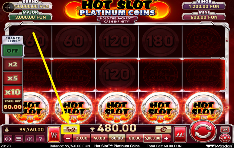 Hot Slot Platinum Coins Hold the Jackpot Cash Infinity TENTA LA FORTUNA!