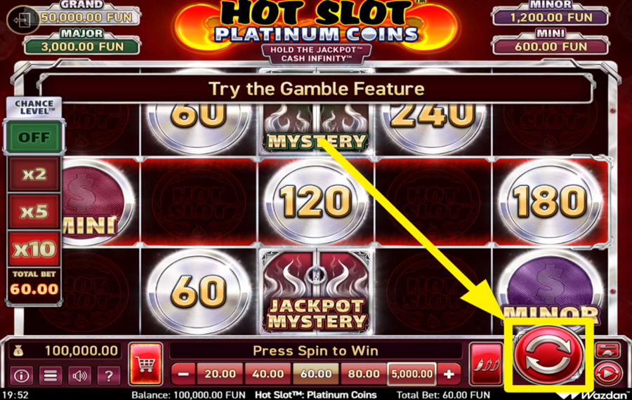 Hot Slot Platinum Coins Hold the Jackpot Cash Infinity GIRA LA SPINA E VINCI!