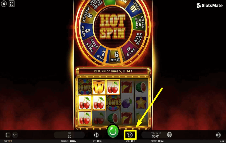 Hot Spin Utilisation de la fonction facultative « Lecture automatique ».