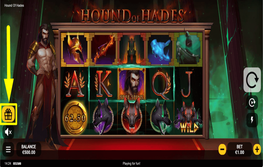 Hound of Hades ПОЛУЧИТЕ ДОПОЛНИТЕЛЬНЫЕ ВРАЩЕНИЯ.