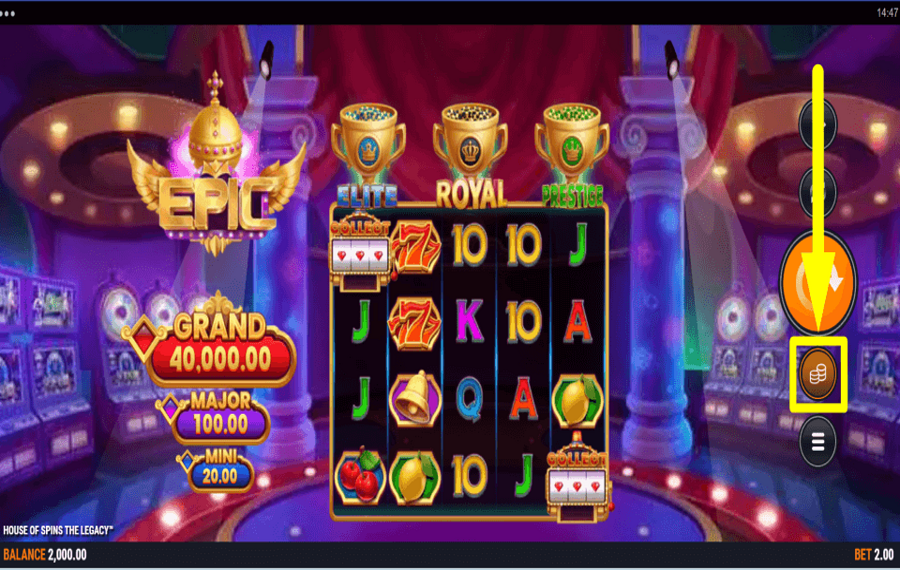 House of Spins the Legacy Misez sur votre mise.