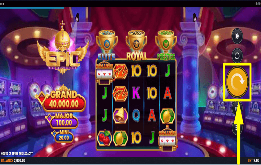 House of Spins the Legacy COMMENCEZ À JOUER.