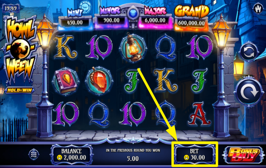 Howl O Ween НАЗНАЧИТЬ ЗНАЧЕНИЕ СТАВКИ.