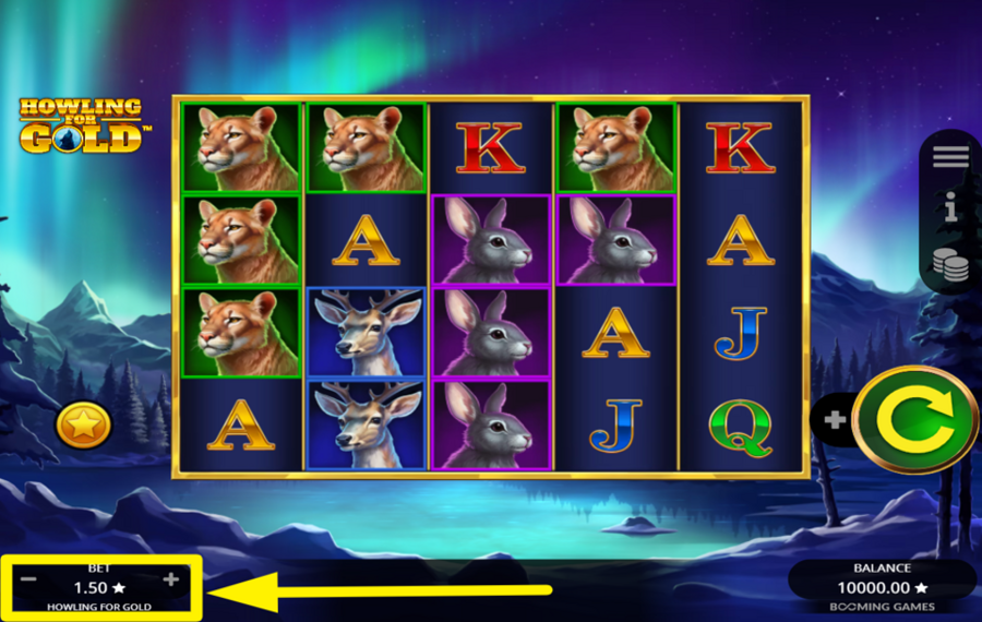 Howling for Gold ATTRIBUER UNE VALEUR DE PARI.