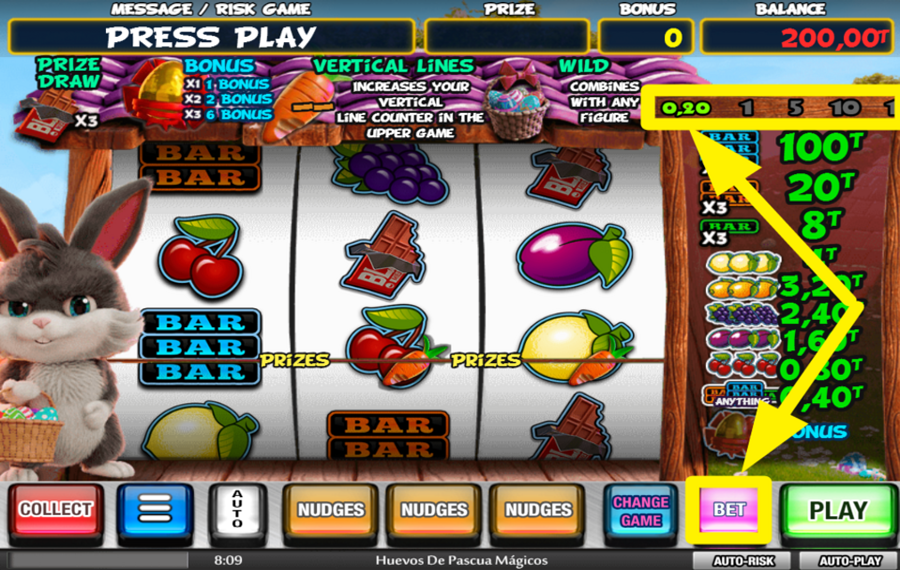 Huevos de Pascua Magicos ESTABLECE TU APUESTA.