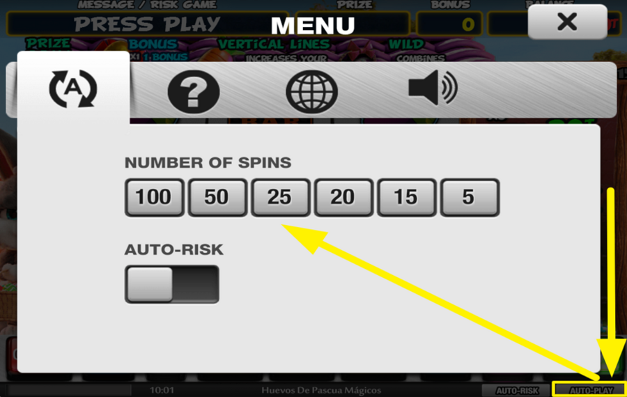 Huevos de Pascua Magicos HABILITA GIROS AUTOMÁTICOS.