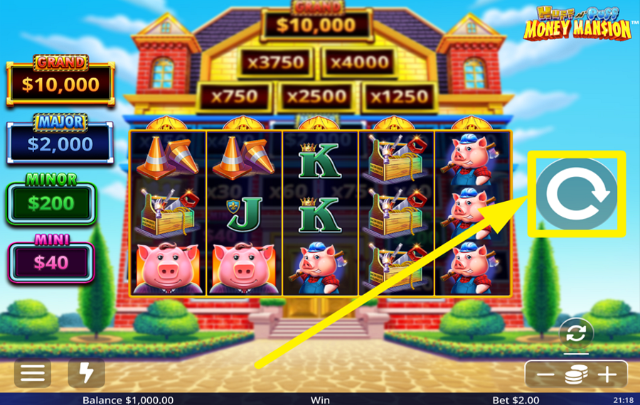 Huff N Puff Money Mansion EMBARK ON YOUR GAME.