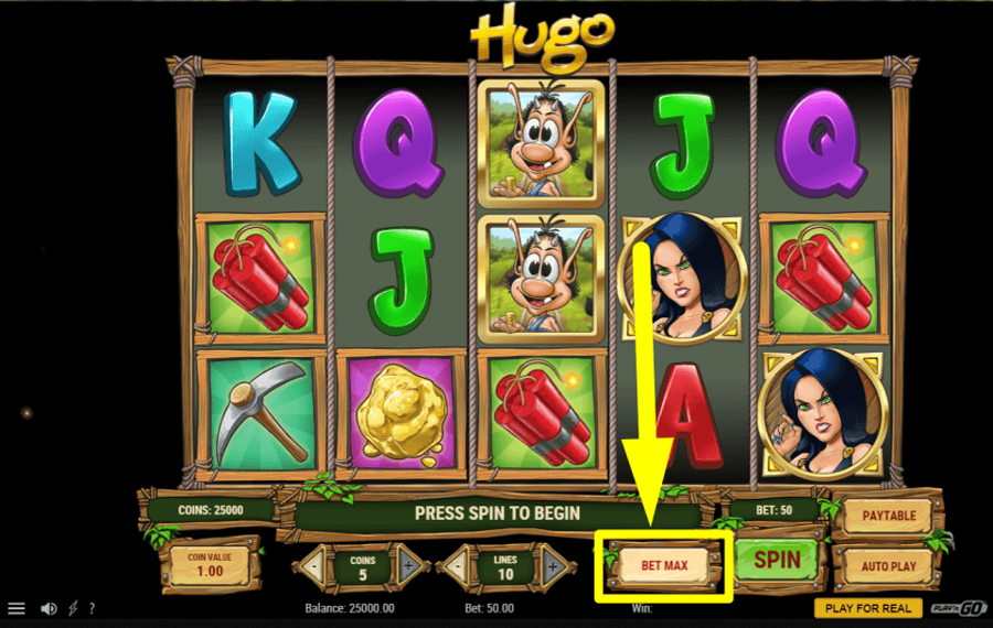 Hugo СТАВКА НА МАКСИМАЛЬНУЮ ЗНАЧЕНИЕ.