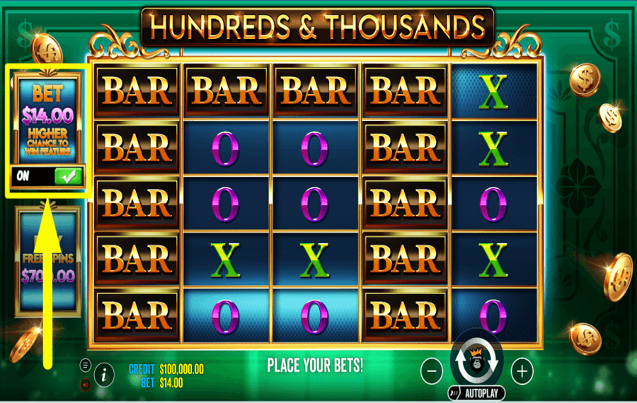 Hundreds and Thousands CHANGE YOUR LUCK.