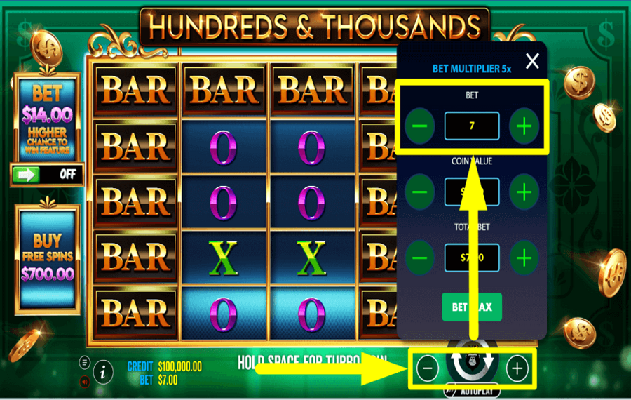 Hundreds and Thousands CAST YOUR BET.