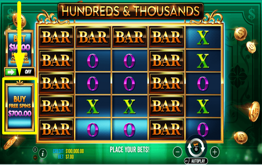 Hundreds and Thousands COLLECT EXTRA TURNS.