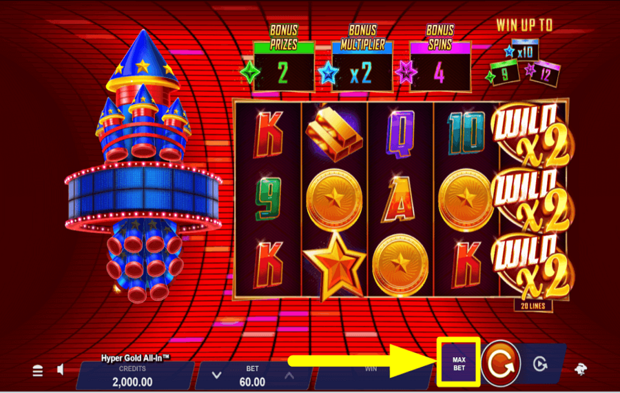 Hyper Gold All In LANZAR LA APUESTA MÁXIMA.