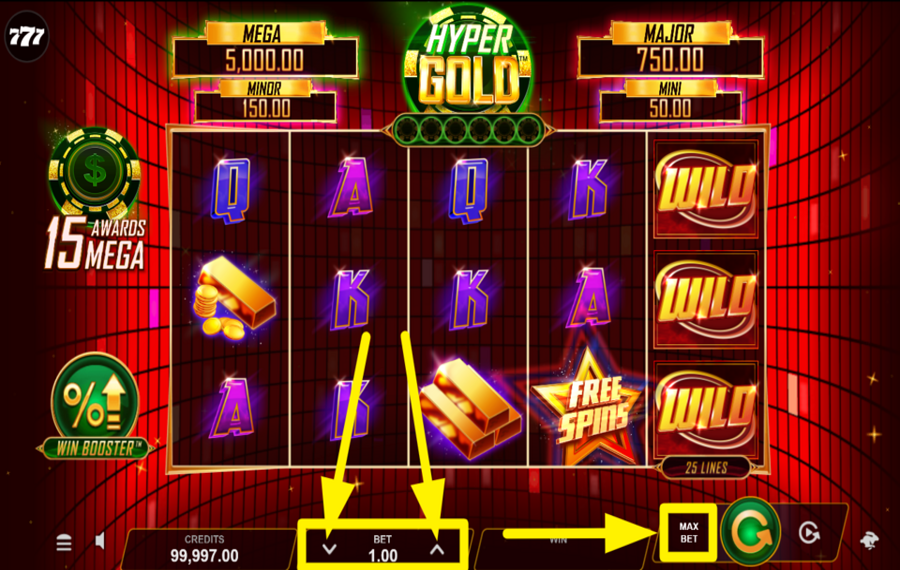 Hyper Gold DETERMINA TU APUESTA.