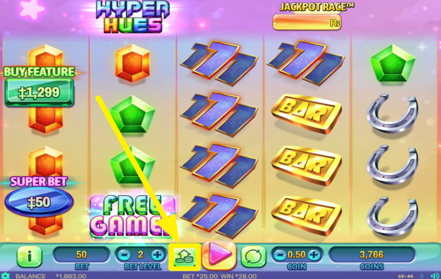 Hyper Hues УВЕЛИЧЬТЕ СТАВКУ ДО МАКСИМАЛЬНОЙ.