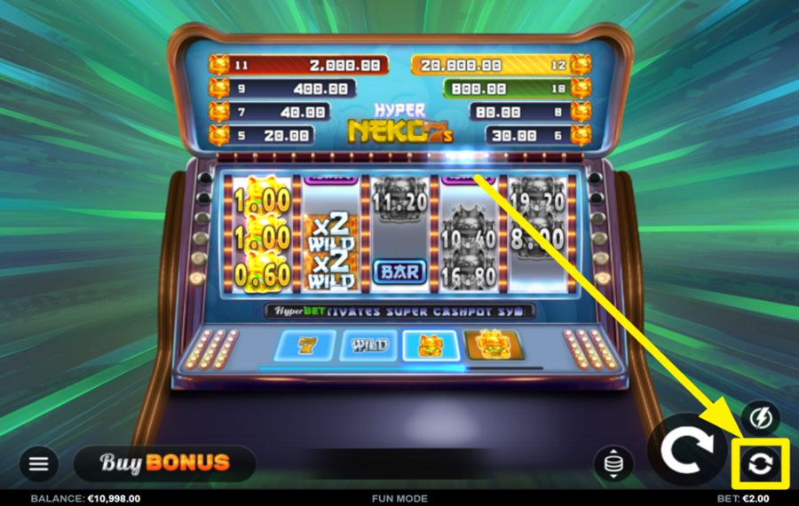 Hyper Neko 7s UTILISEZ DES TOURS AUTOMATISÉS.