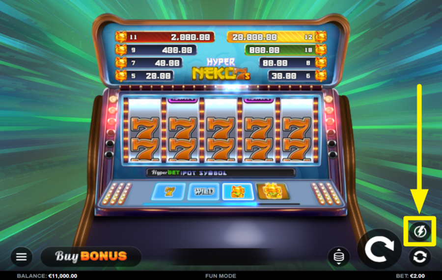 Hyper Neko 7s AUGMENTER LA VITESSE.