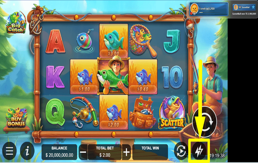 IDNPlay Big Catch ACTIVATE TURBO MODE.