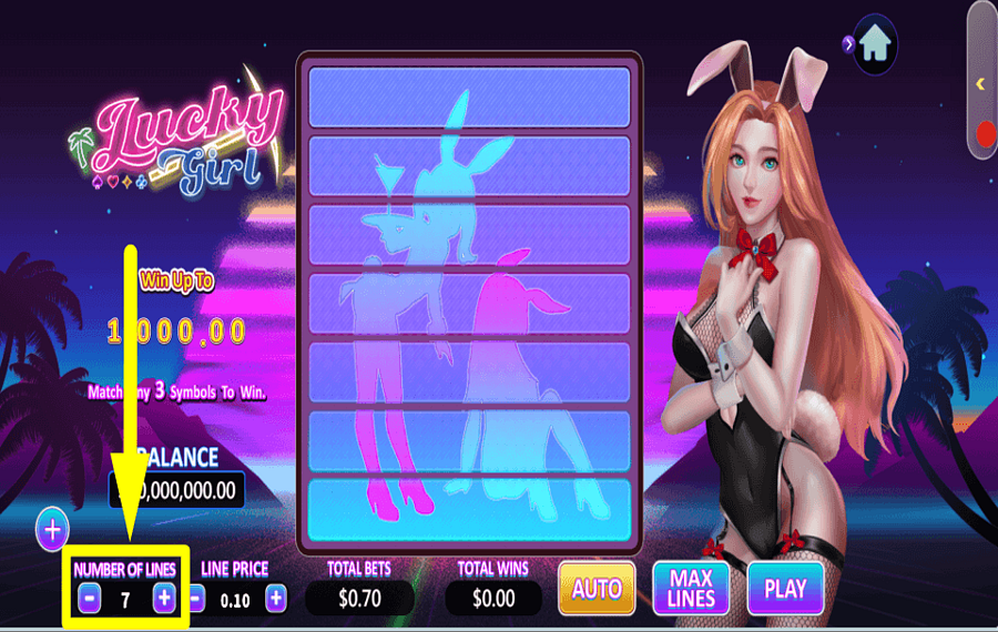 IDNPlay Lucky Girl AJUSTEZ LES LIGNES DE PAYLIST.