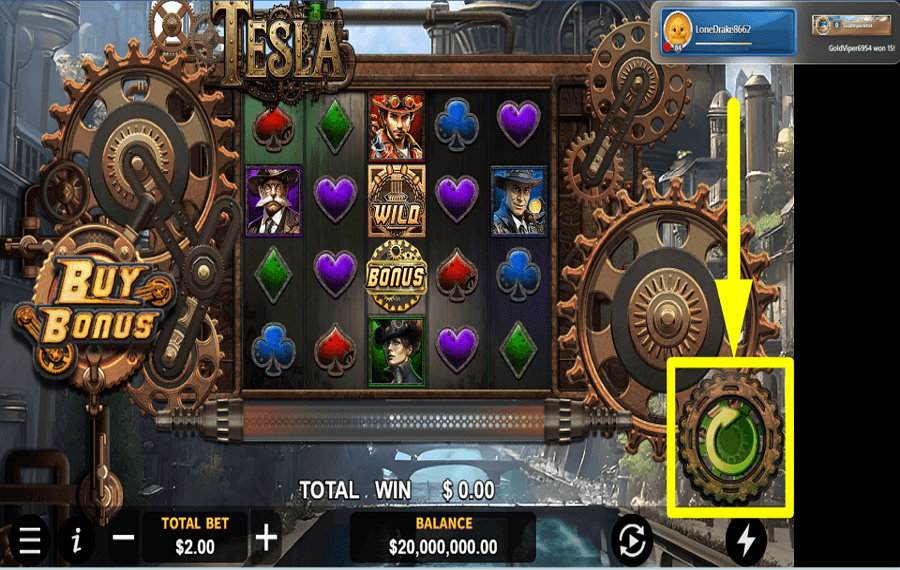 IDNPlay Tesla TIME TO GAMBLE.