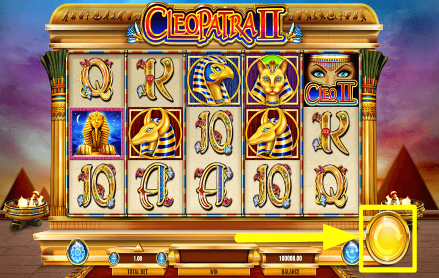 IGT Cleopatra II TOURNEZ POUR GAGNER.