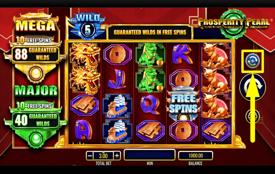 IGT Prosperity Pearl AUTOMATISCHE WIEDERGABE AKTIVIEREN.