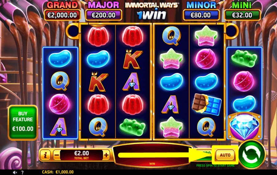 Immortal Ways 1Win CONTINUAR AUTOMÁTICAMENTE.