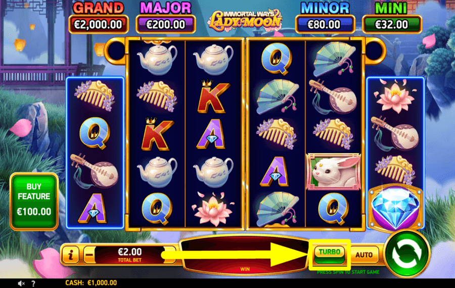 Immortal Ways Lady Moon TURBO-MODUS AKTIVIEREN.