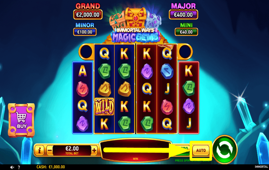 Immortal Ways Magic Gems AUTOMATISCH DREHEN.