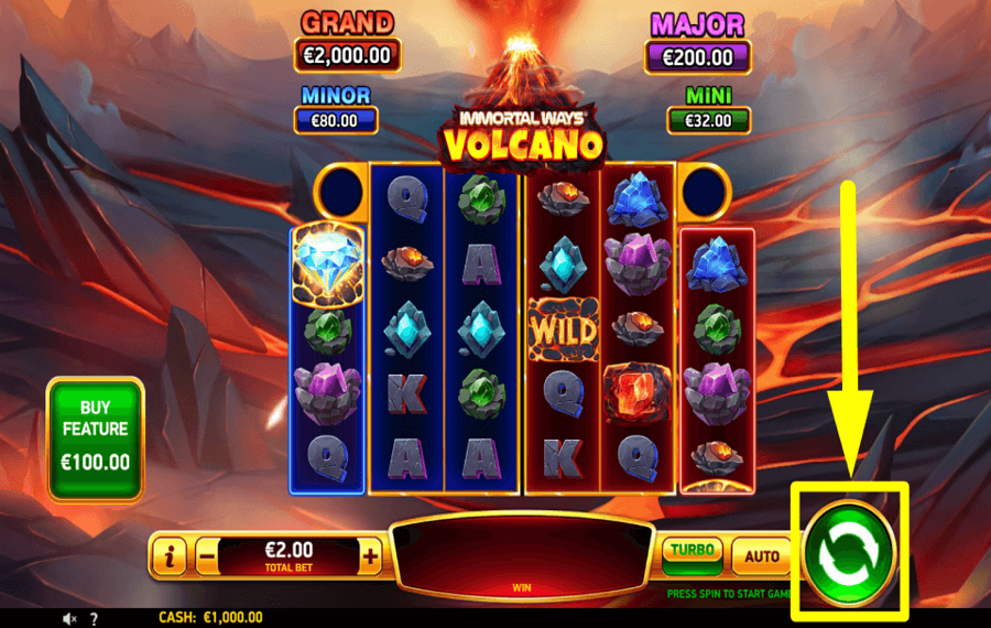 Immortal Ways Volcano ВРАЩАЙТЕСЬ, ЧТОБЫ ПОБЕДИТЬ.