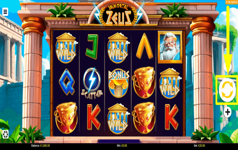 Immortal Zeus COLLECTEZ DES RÉCOMPENSES.