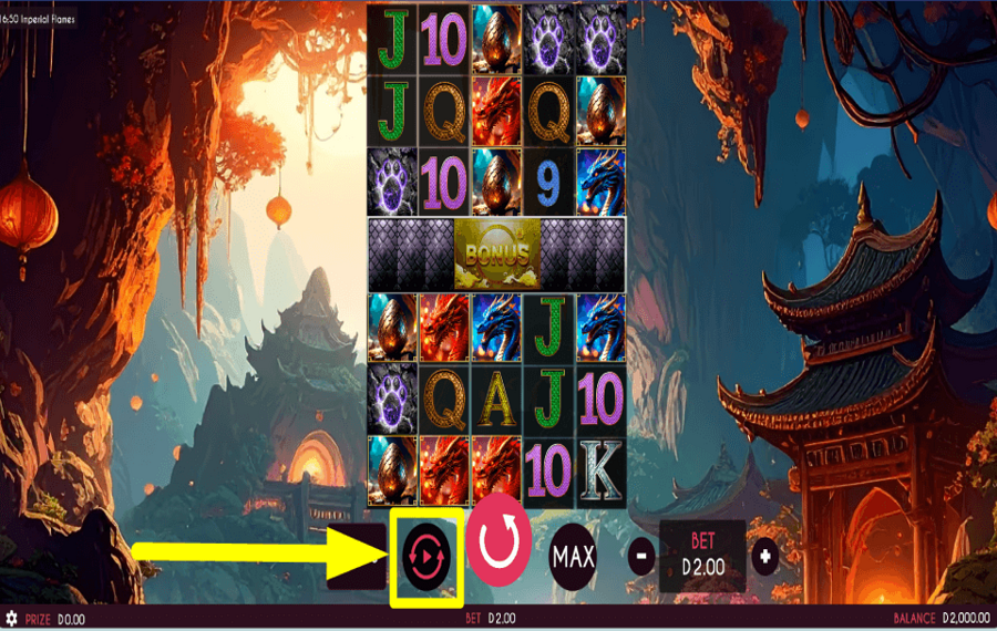 Imperial Flames PROCÉDER AUTOMATIQUEMENT.