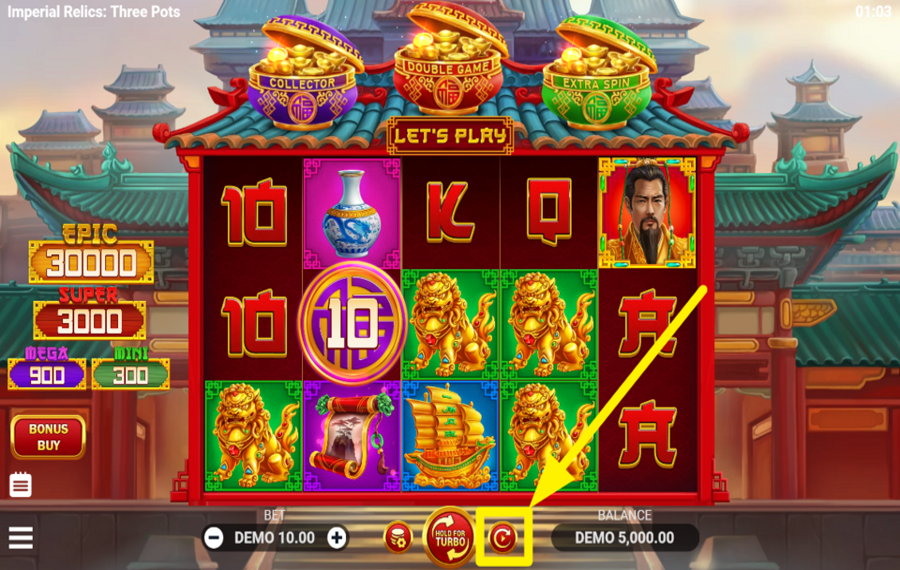 Imperial Relics Three Pots UTILIZE AUTOPLAY.