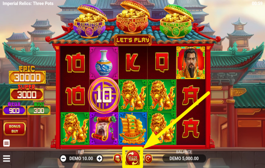 Imperial Relics Three Pots ENTER THE ACTION.