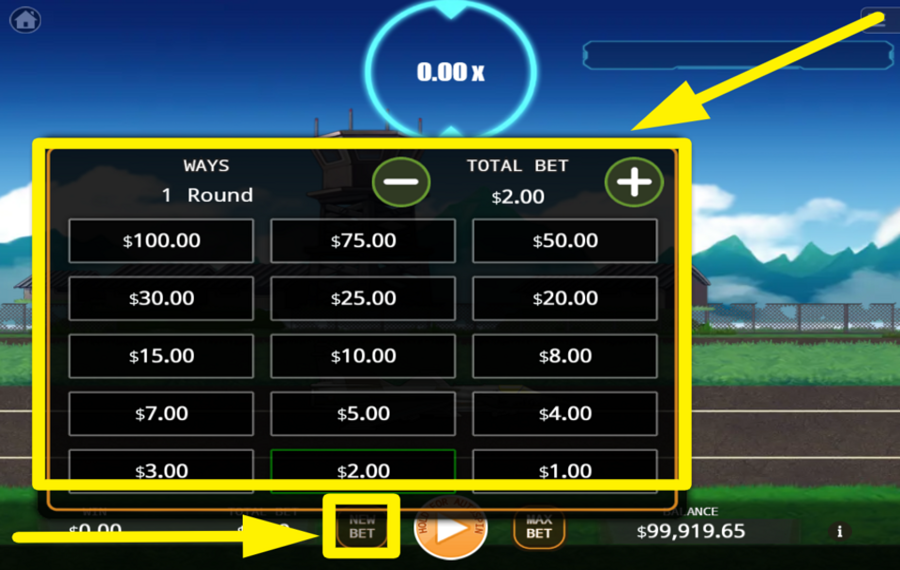 Impossible X AJUSTEZ LE MONTANT DE VOTRE PARI.