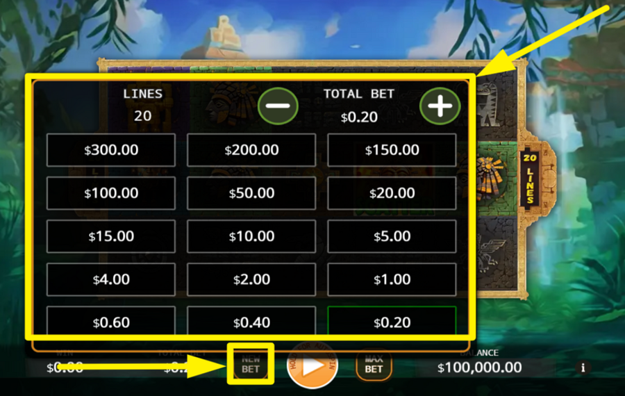 Inca Fantasy ИЗМЕНИТЕ СВОЮ СТАВКУ.