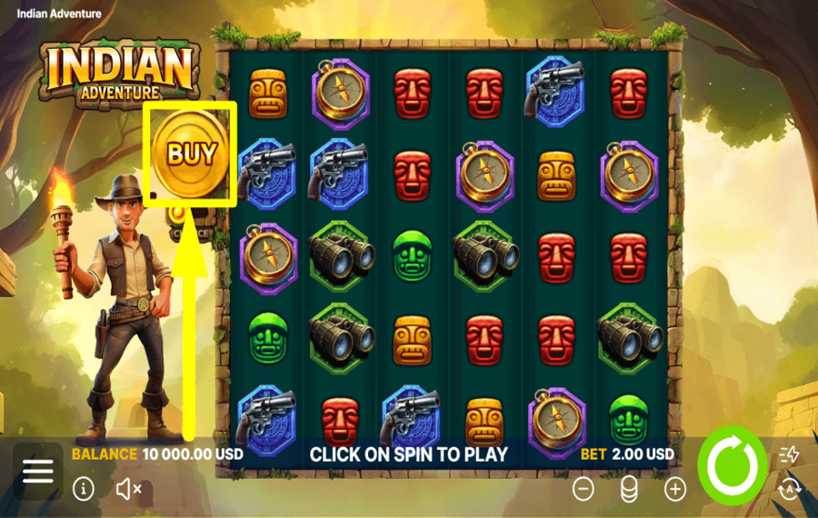 Indian Adventure ACQUIRE EXTRA SPINS.