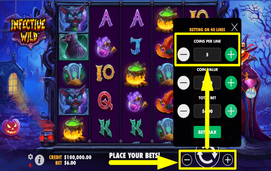 Infective Wild PLACE YOUR COINS.