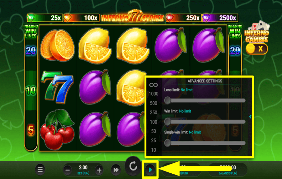 Inferno Strike GIRAR AUTOMÁTICAMENTE.