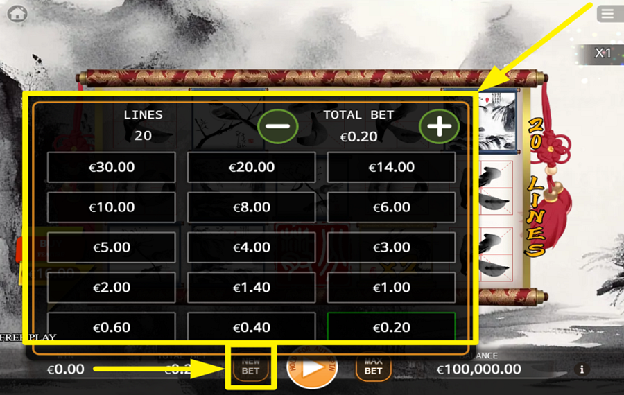 Ink Painting Master Buy Feature DETERMINE YOUR STAKE.