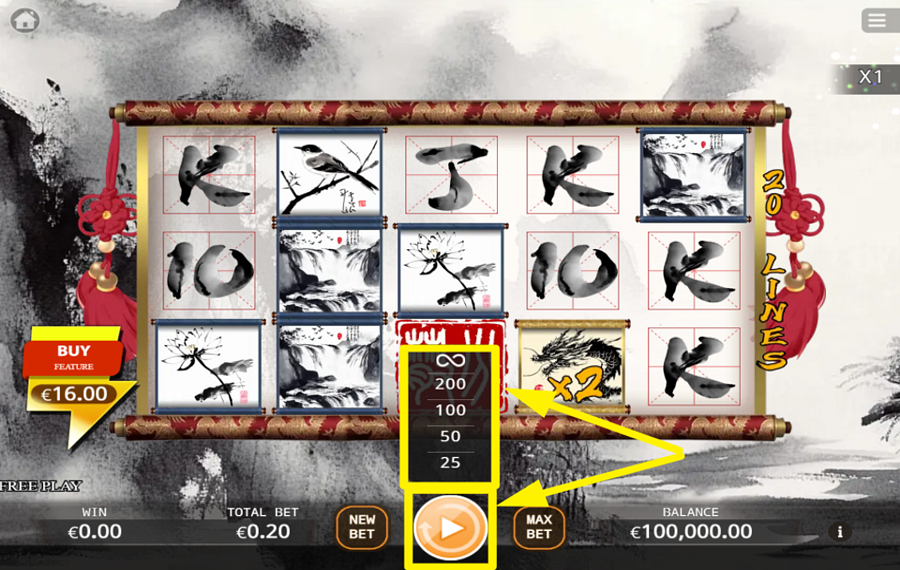 Ink Painting Master Buy Feature TRIGGER AUTOMATIC PLAY.