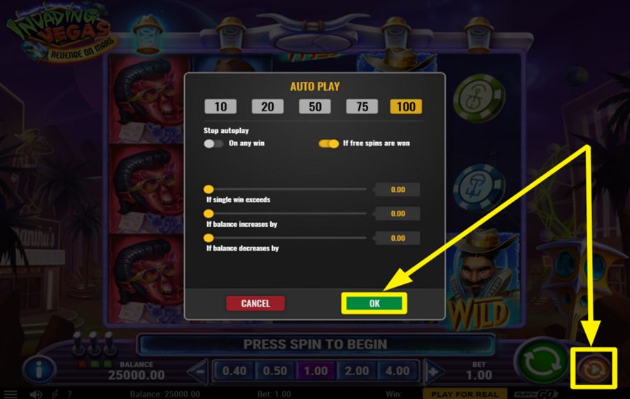 Invading Vegas Revenge on Mars ATTIVA LA RIPRODUZIONE AUTOMATICA.