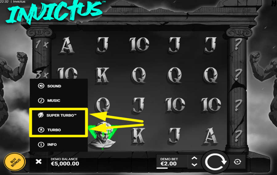 Invictus CAMBIAR LA VELOCIDAD.