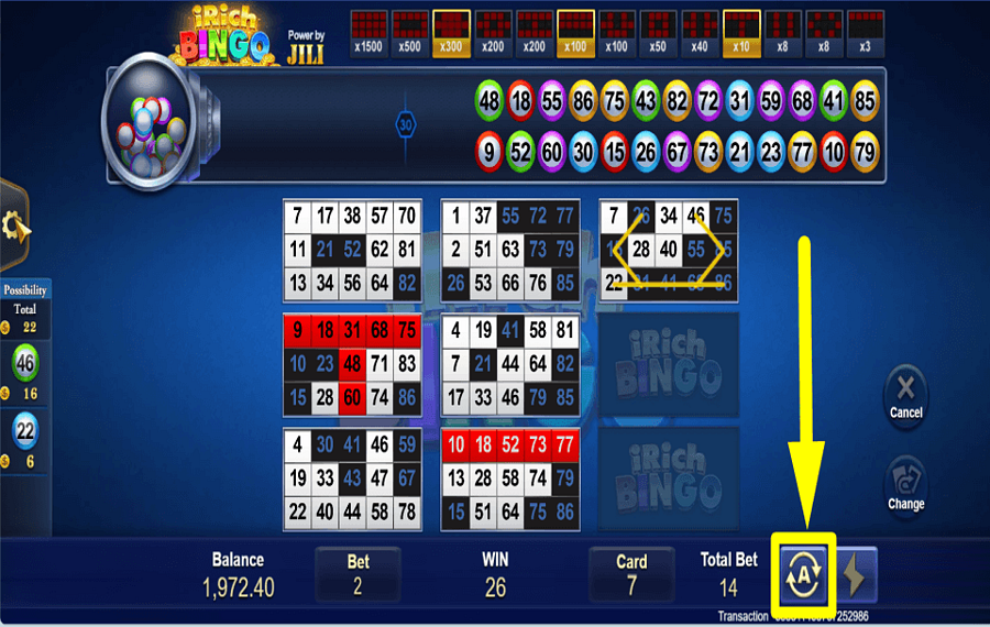 iRich Bingo VALUTA LA POSSIBILITÀ DI ATTIVARE LA RIPRODUZIONE AUTOMATICA.