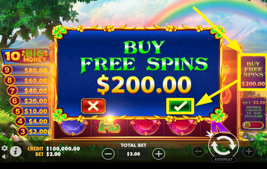 Irish Crown BUY FREE SPINS.
