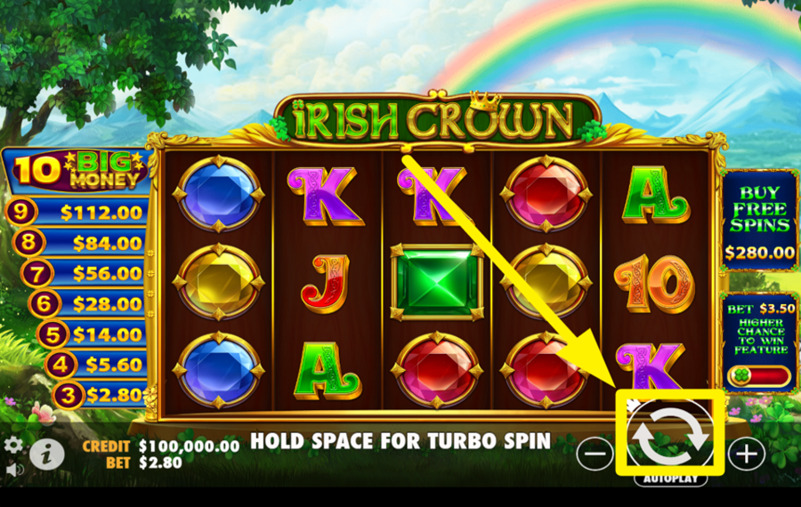 Irish Crown SPIN FOR VICTORY!